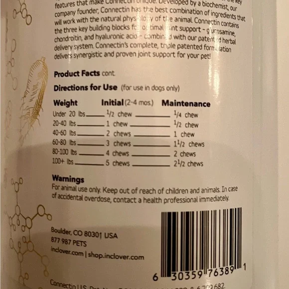 Bundle Connectin / Cosequin Hip + Joint for Dogs - - Picture 7 of 9